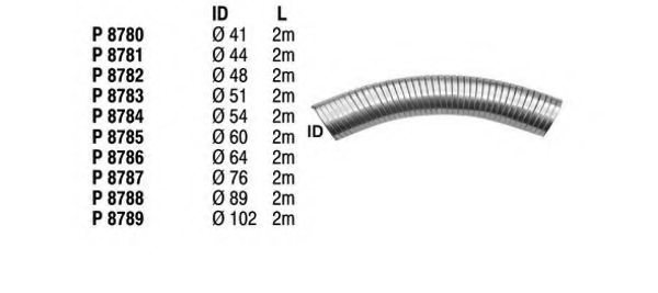FENNO P8784 Flex Hose, exhaust system